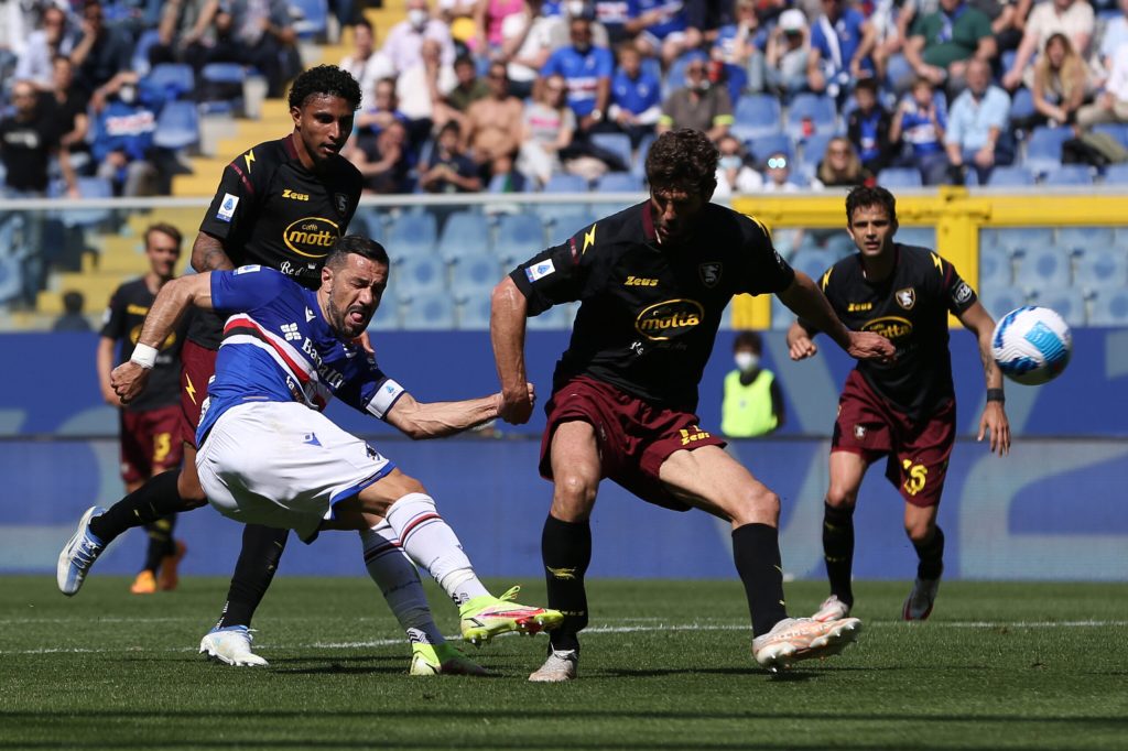 quagliarella fazio sampdoria salernitana