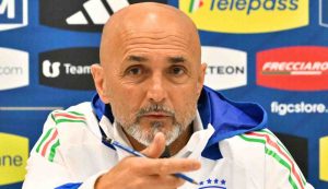 Mister Spalletti in conferenza stampa (Adnkronos)