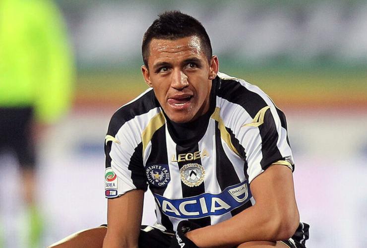 Alexis Sanchez con la maglia dell'Udinese (Getty Images)