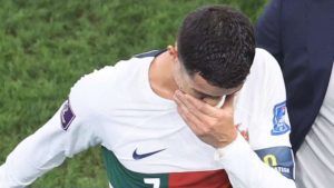 Cristiano Ronaldo in lacrime (Calcio Napoli 1926)