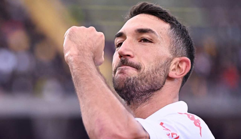 Danilo Cataldi esulta dopo il gol