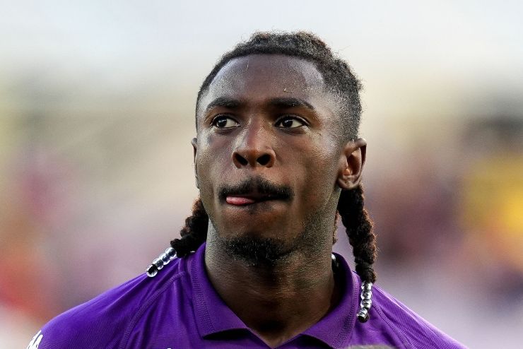 Kean con la maglia della Fiorentina (Getty Images)