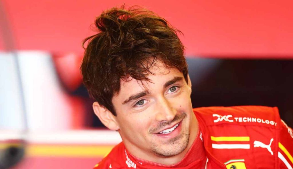 Leclerc con la divisa della Ferrari (Getty Images)