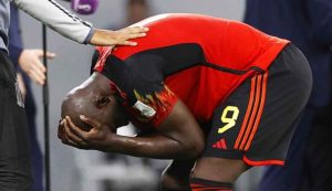 Lukaku in lacrime (Epa)