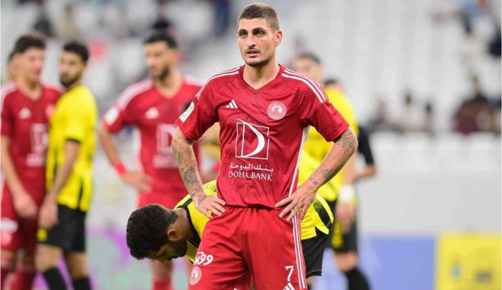 Marco Verratti in campo in Arabia