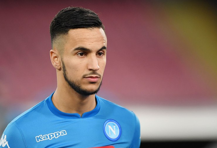 Ounas con la maglia del Napoli (Getty Images)