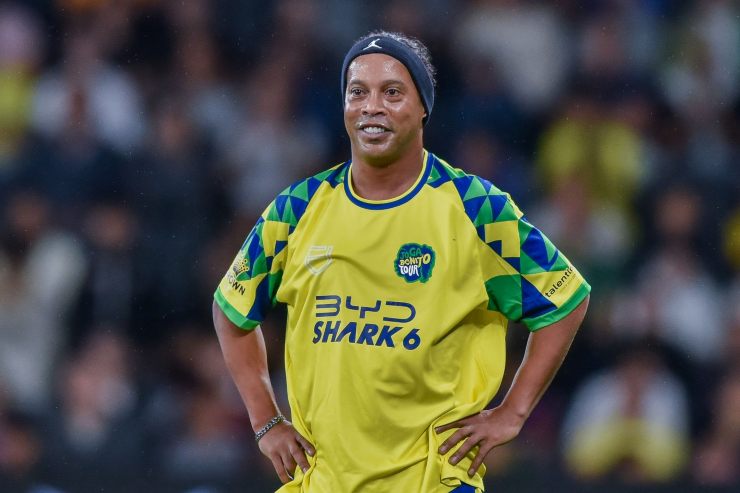 Ronaldinho qualche anno dopo il suo ritiro (Getty Images)