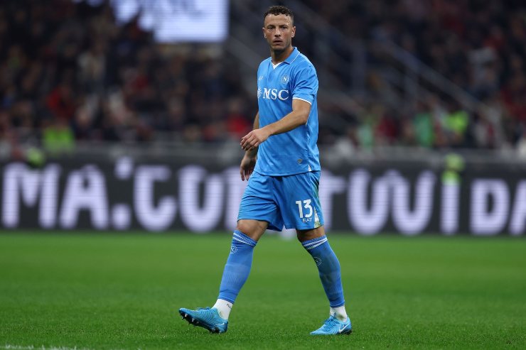 Rrahmani con la maglia del Napoli (Getty Images)