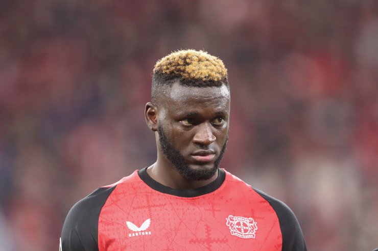 Victor Boniface con la maglia del Bayer leverkusen (Getty Images)