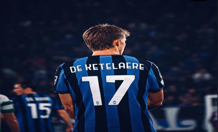 De ketelaere con l'Atalanta in campionato