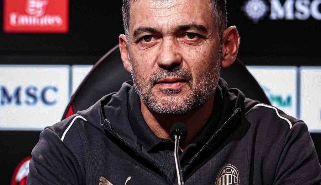 Sergio Conceição alla prima conferenza stampa da allenatore del Milan