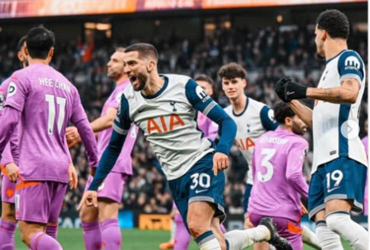 L'esultanza degli Spurs dopo in gol (Profilo Instagram Tottenham)