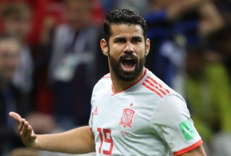 Diego Costa nel 2018 con la Spagna (Wikipedia Fars Media Corporation)